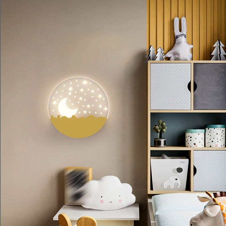 Cartoon LED Wall Lamp Children's Bedroom Wall Sconce Lighting
