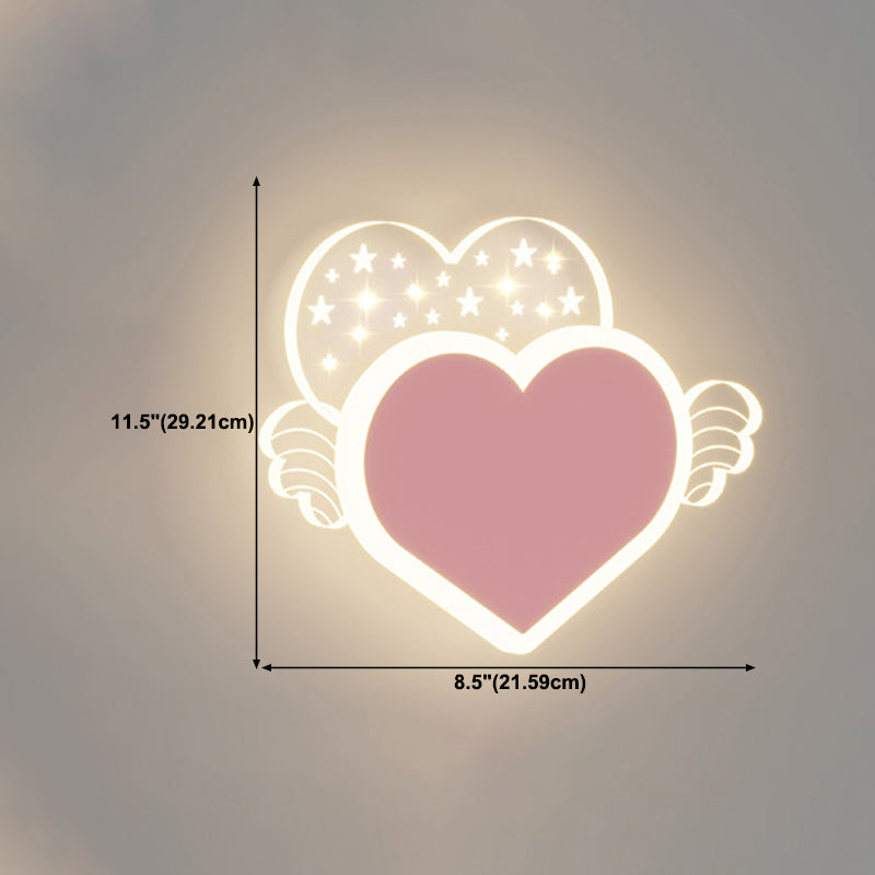 Cartoon LED Wall Lamp Children's Bedroom Wall Sconce Lighting