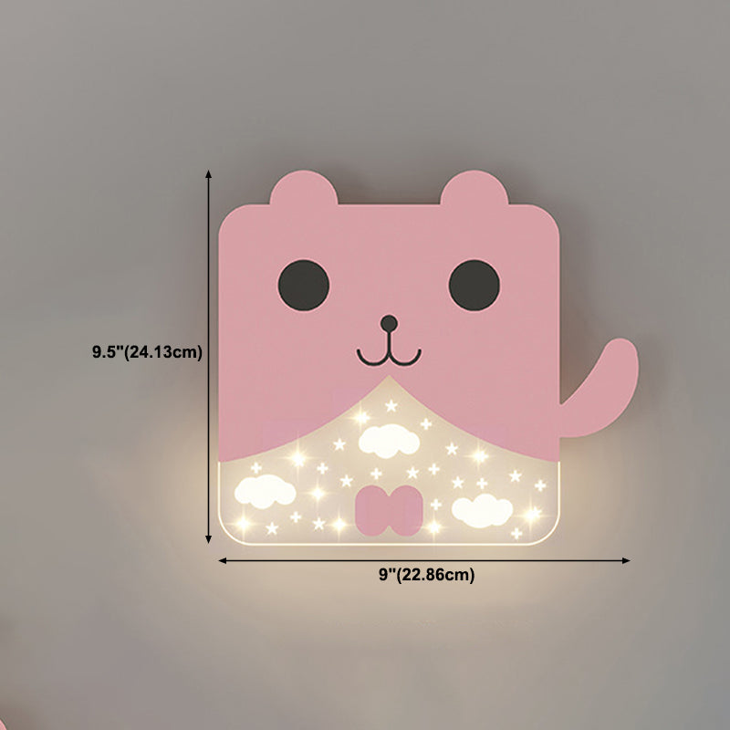 Cartoon LED Wall Lamp Children's Bedroom Wall Sconce Lighting