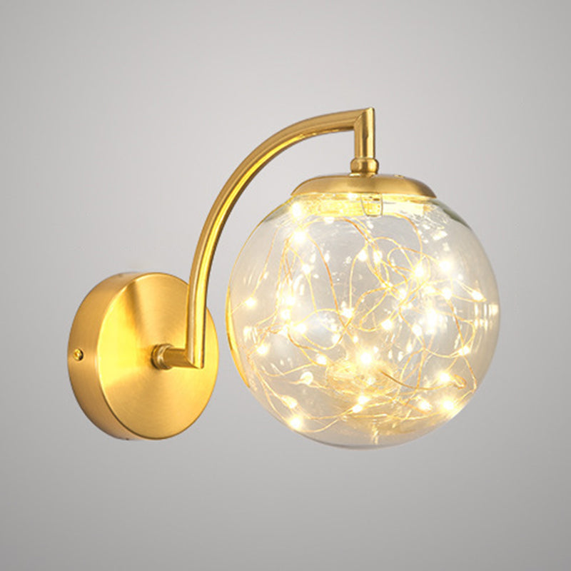 Light Luxury Metal Wall Light Nordic Style Led Wall Lamp for Living Room