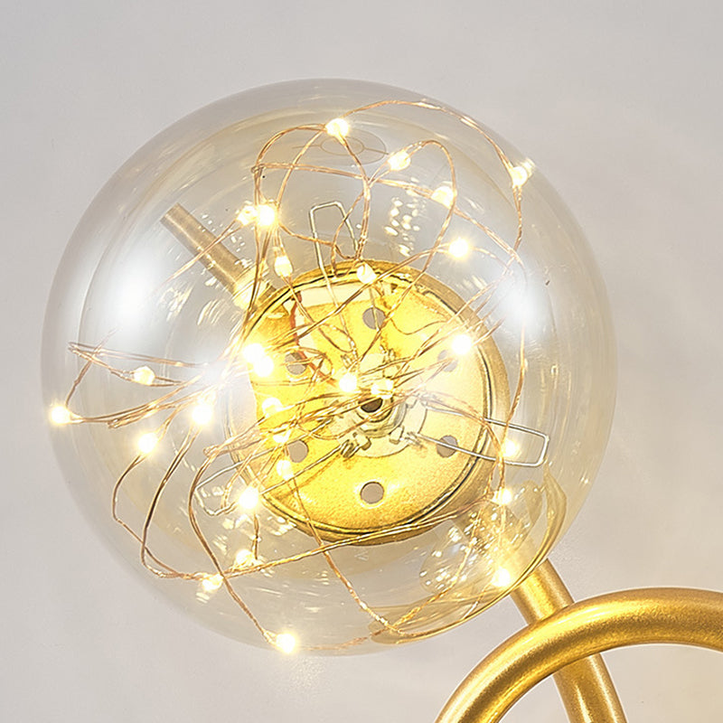 Light Luxury Metal Wall Light Nordic Style Led Wall Lamp for Living Room