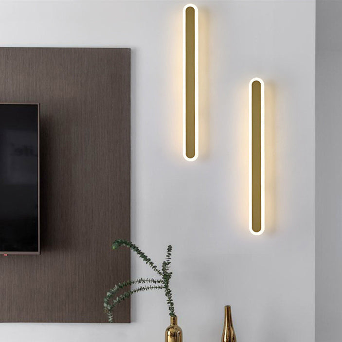 Linear Wall Light Fixture Modern Style Wall Sconce Light for Living Room