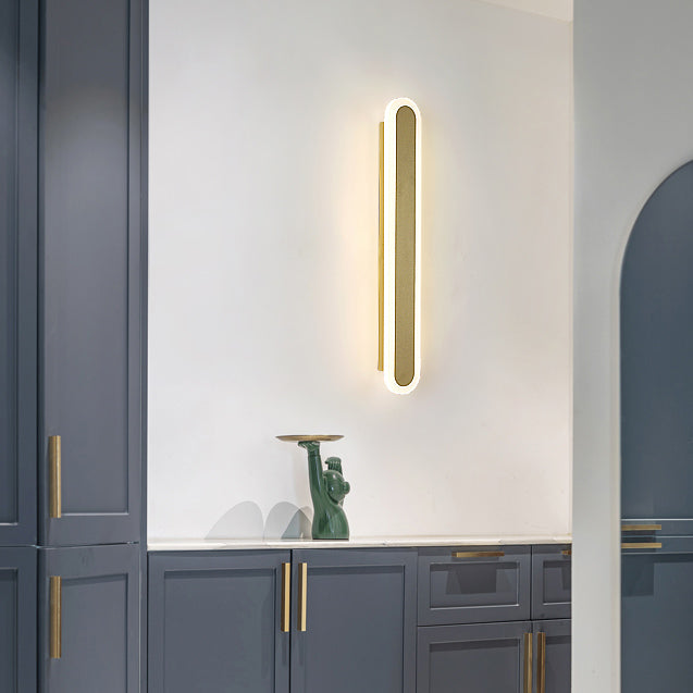 Linear Wall Light Fixture Modern Style Wall Sconce Light for Living Room