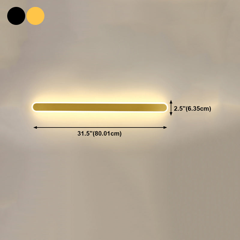 Linear Wall Light Fixture Modern Style Wall Sconce Light for Living Room