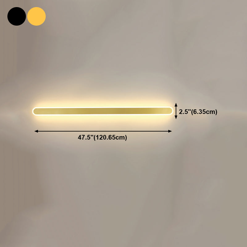Linear Wall Light Fixture Modern Style Wall Sconce Light for Living Room