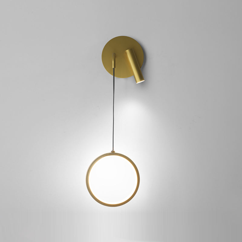 Luces de pared de forma de geometría de estilo contemporáneo de metal luces de montaje de pared de 2 luces