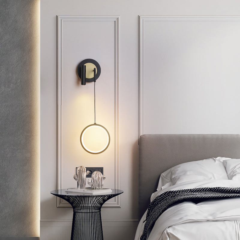 Luces de pared de forma de geometría de estilo contemporáneo de metal luces de montaje de pared de 2 luces