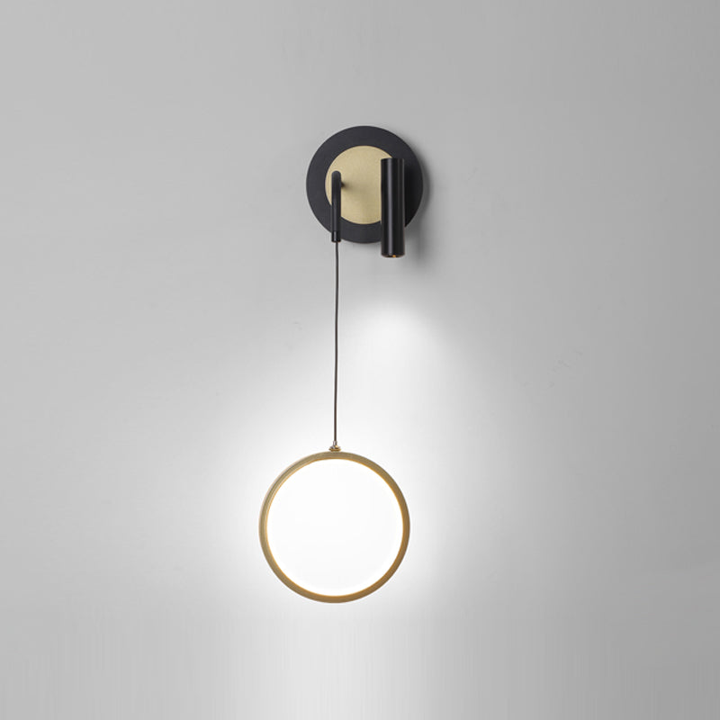 Luces de pared de forma de geometría de estilo contemporáneo de metal luces de montaje de pared de 2 luces