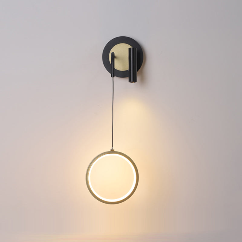 Luces de pared de forma de geometría de estilo contemporáneo de metal luces de montaje de pared de 2 luces