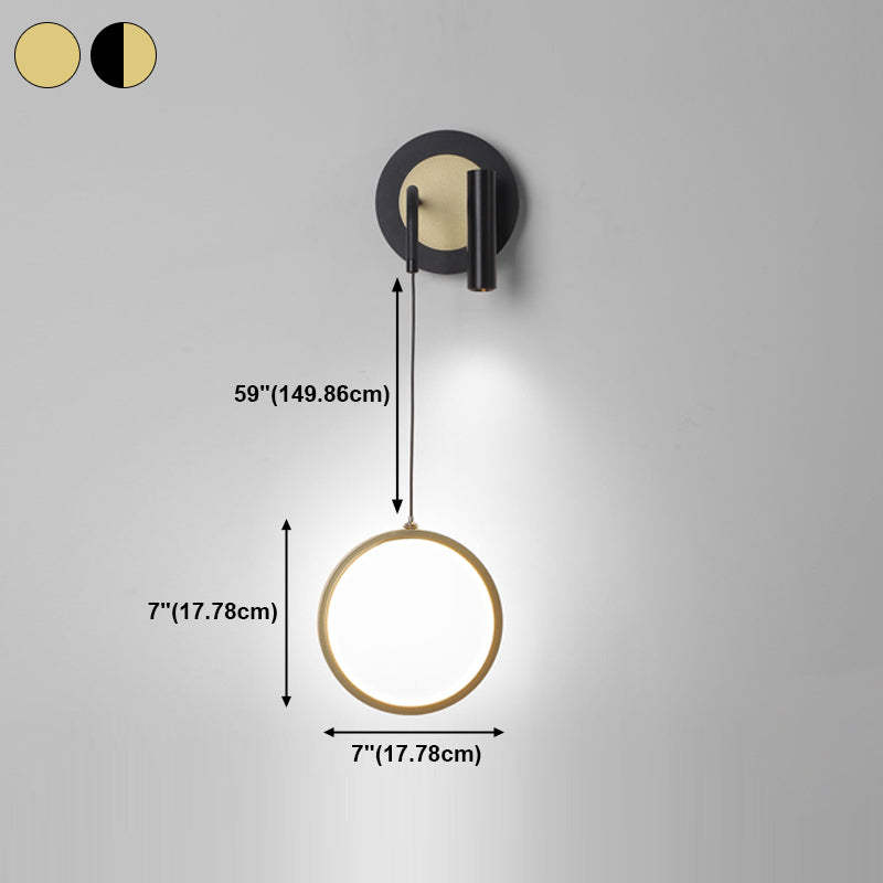 Luces de pared de forma de geometría de estilo contemporáneo de metal luces de montaje de pared de 2 luces