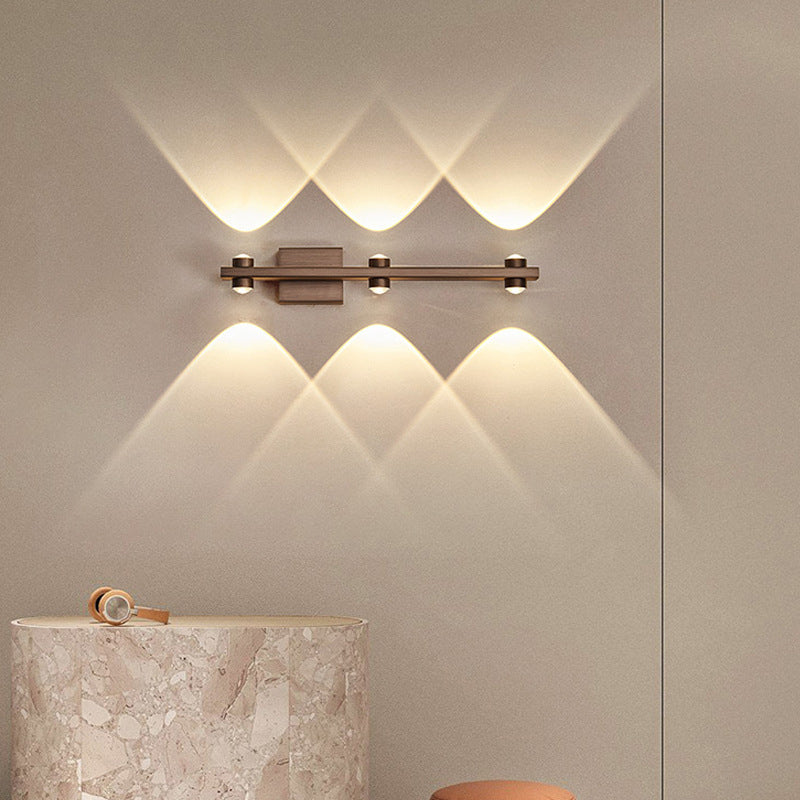 Postmodern Metal Vanity Light Straight Multi Light LED Mirror Light for Bathroom