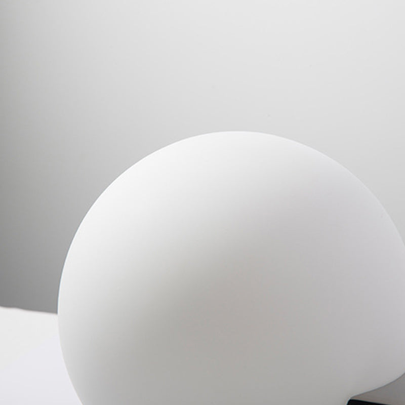 Modern Style Table Lamp 1-Light Desk Light with Glass Shade for Living Room