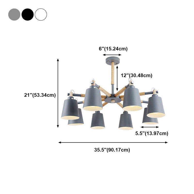 Contemporary Bell Shape Pendant Chandeliers Metal Pendant Lighting