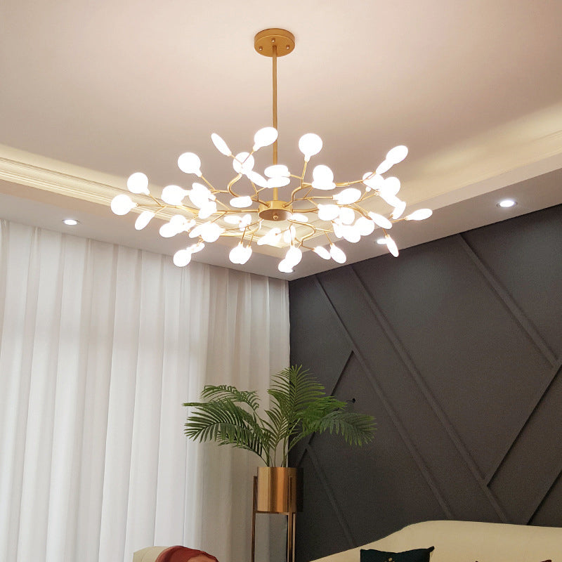 Metal Branch Pendant Lighting Modern Style Multi Lights Hanging Lamp