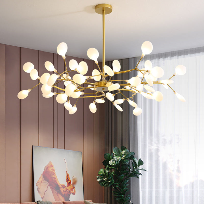 Metal Branch Pendant Lighting Modern Style Multi Lights Hanging Lamp