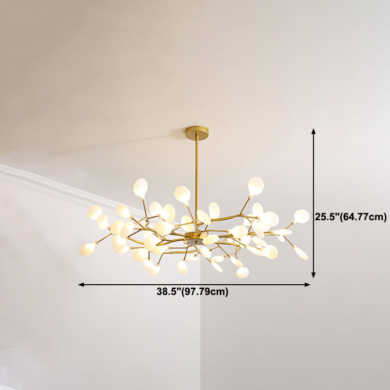 Metal Branch Pendant Lighting Modern Style Multi Lights Hanging Lamp