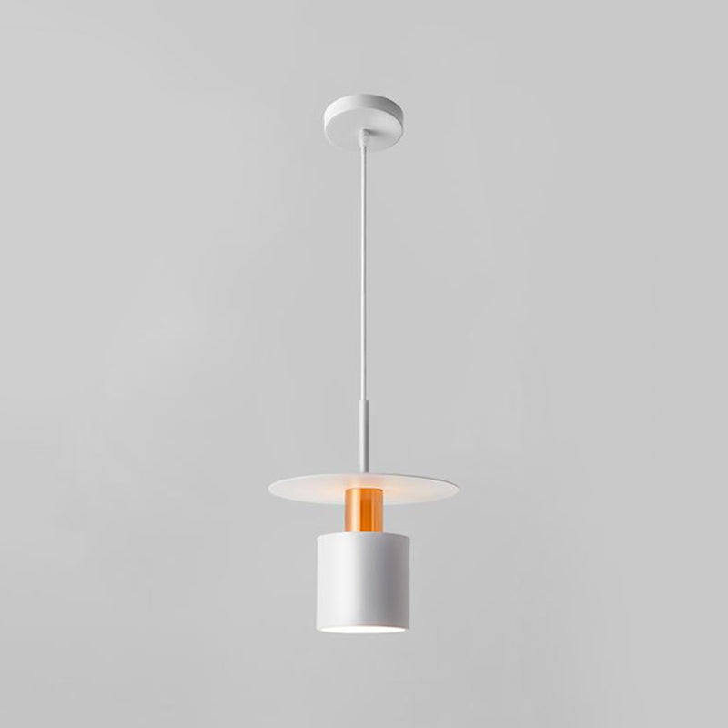 Cylinder Hanging Light Modern Style Metal 1 Light Flush Hanging Light Fixtures