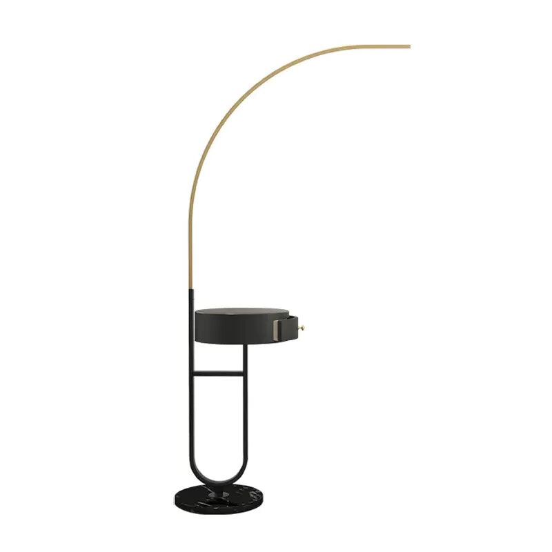 Modern Style Linear Shape Floor Lighting Metal 1 Light Floor Lamp for Living Room