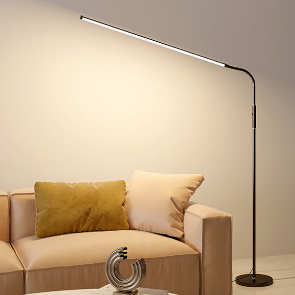 Modern Style Linear Shape Floor Lighting Metal 1 Light Floor Light for Dining Room