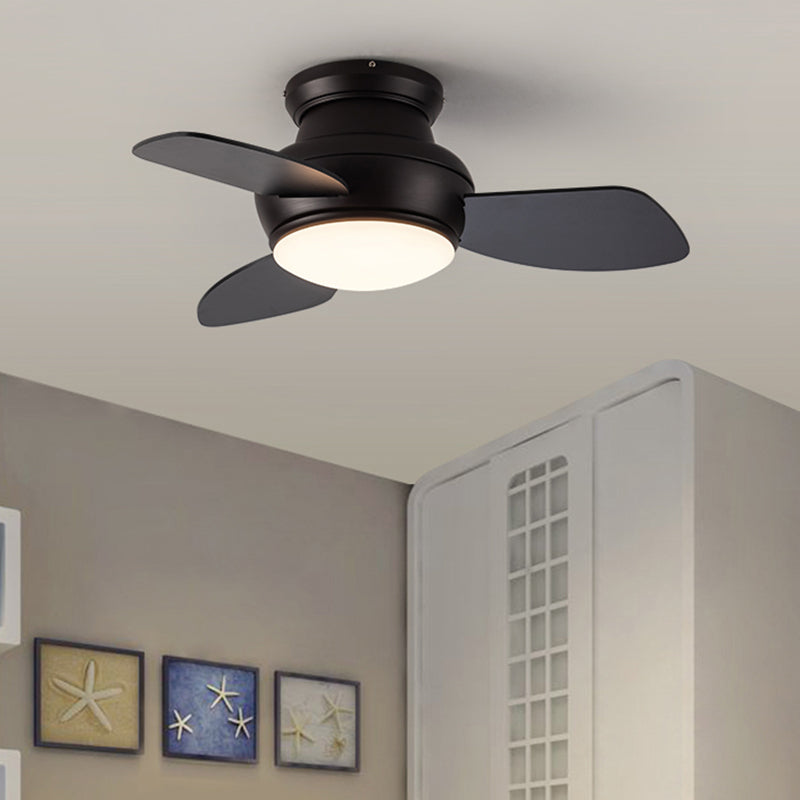 Modern Style Ceiling Fan Lighting Metal 1 Light Ceiling Fan Lamp for Living Room