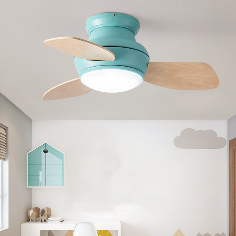 Modern Style Ceiling Fan Lighting Metal 1 Light Ceiling Fan Lamp for Living Room