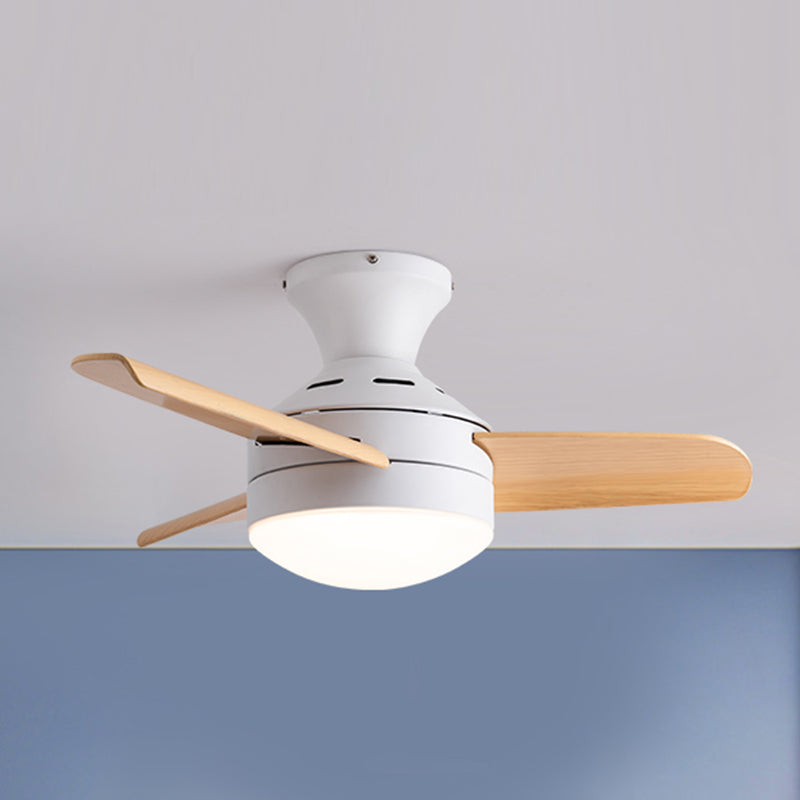 Modern Style Ceiling Fan Lighting Metal 1 Light Ceiling Fan Lamp for Living Room