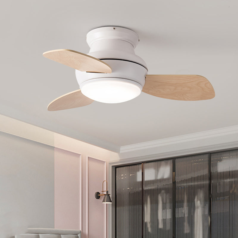 Modern Style Ceiling Fan Lighting Metal 1 Light Ceiling Fan Lamp for Living Room