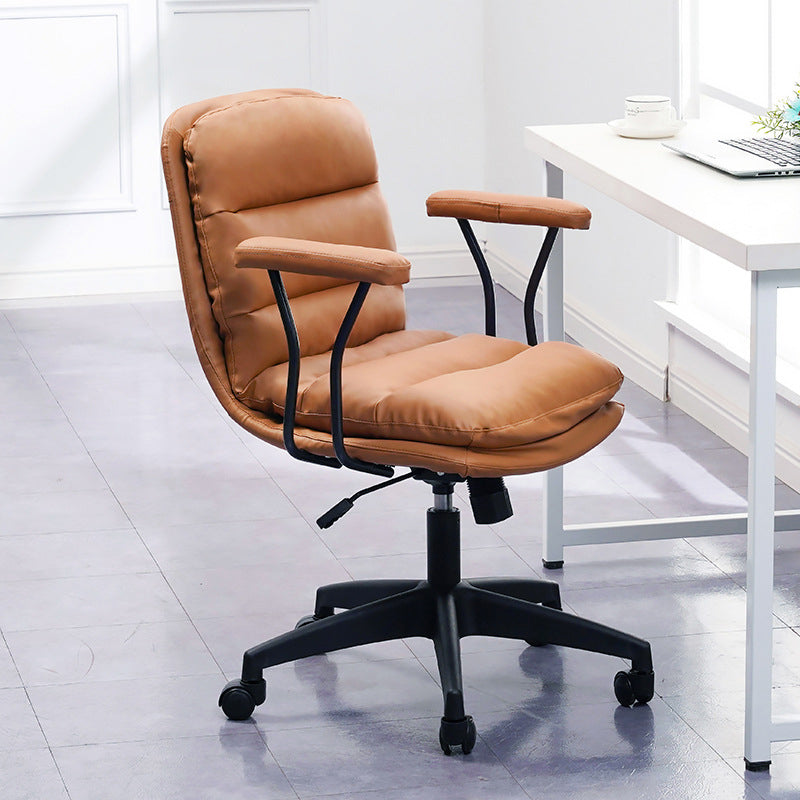 Black Nylon Base Contemporary Office Chair Swivel Computer Desk Chair