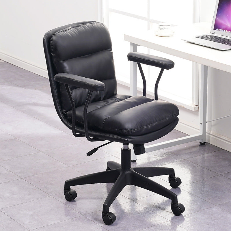 Black Nylon Base Contemporary Office Chair Swivel Computer Desk Chair