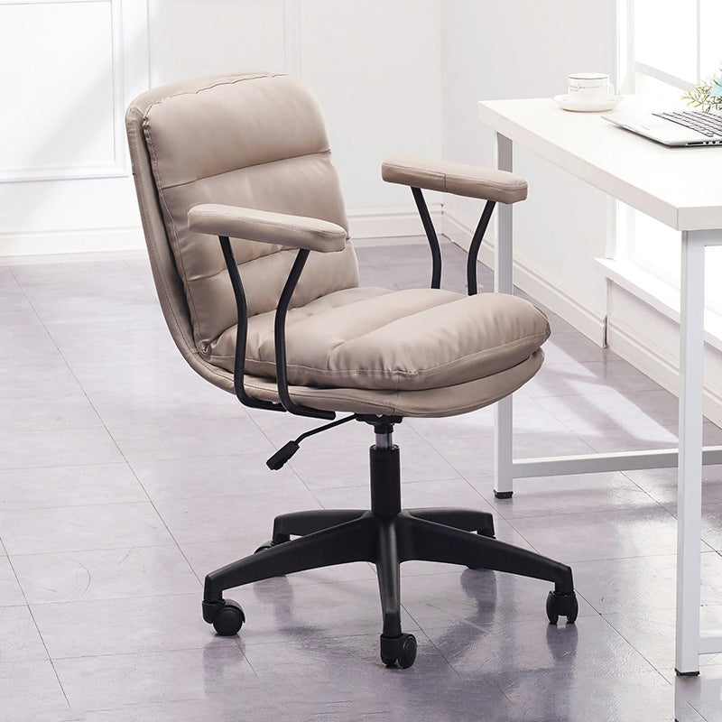 Black Nylon Base Contemporary Office Chair Swivel Computer Desk Chair