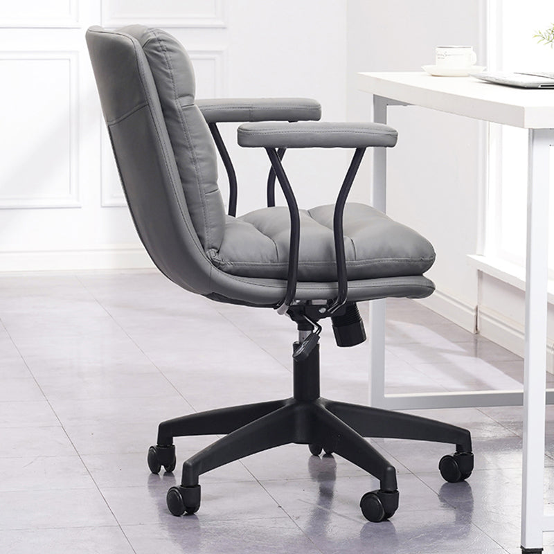 Black Nylon Base Contemporary Office Chair Swivel Computer Desk Chair