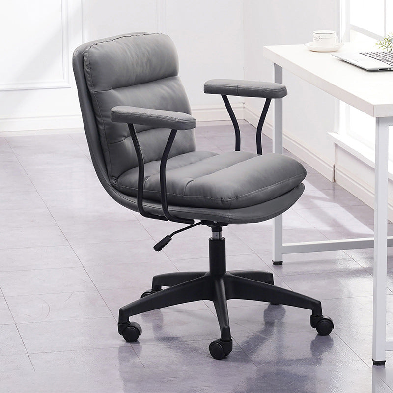 Black Nylon Base Contemporary Office Chair Swivel Computer Desk Chair