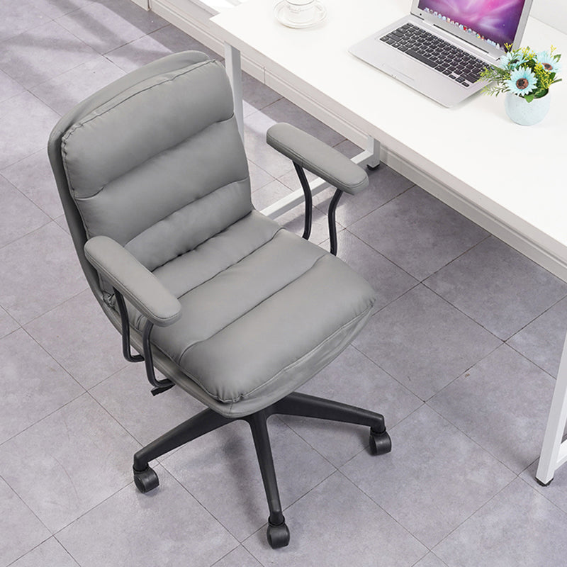 Black Nylon Base Contemporary Office Chair Swivel Computer Desk Chair