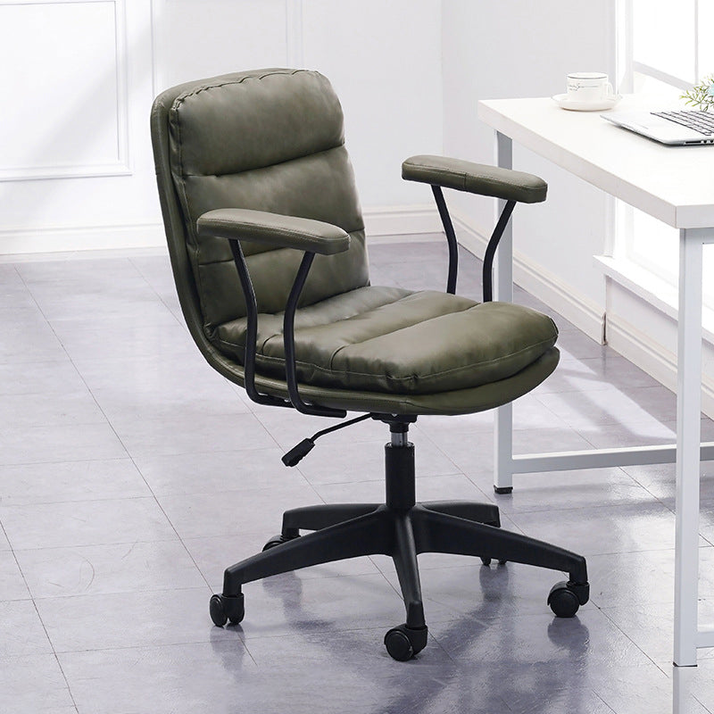 Black Nylon Base Contemporary Office Chair Swivel Computer Desk Chair