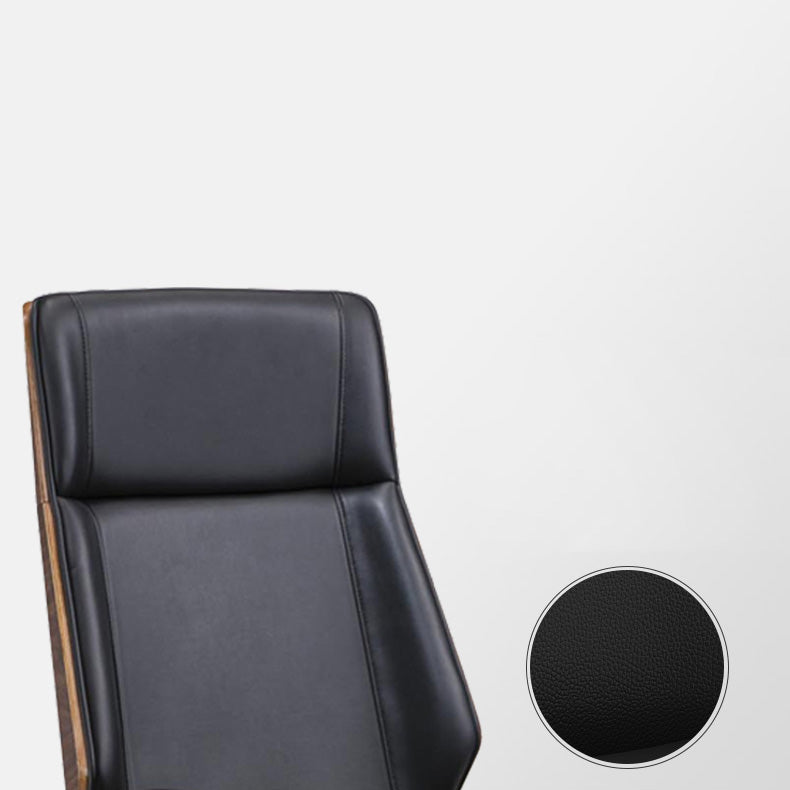 Executive Swivel Office Chair with High Back Chrome Metal Frame Modern Task Chair