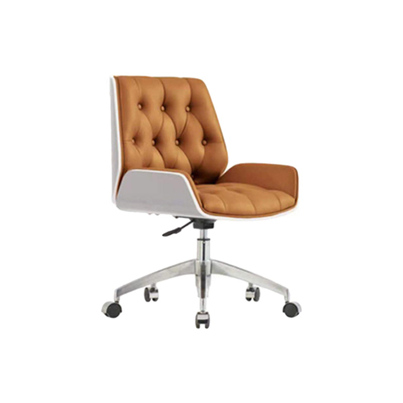 Height-adjustable Conference Chair with Wheels Modern Armless Office Chair