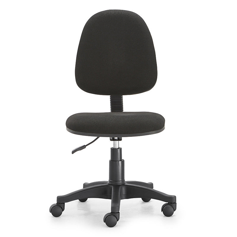 Black Nylon Modern Desk Chair Mid-Back with Upholstered Conference Chair