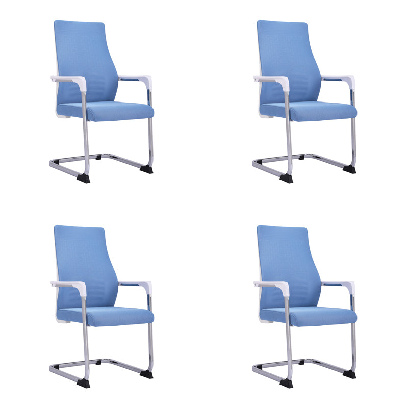 Modern Style Task Chair Mesh Office Chair with Fixed Arms for Home Office