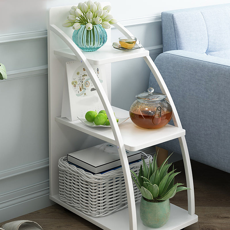 Modern Wood End Table with Storage and no drawer for Living Room