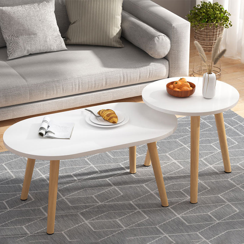 4 Legs Base Design Wood-based Finish Material Round/square Coffee Table