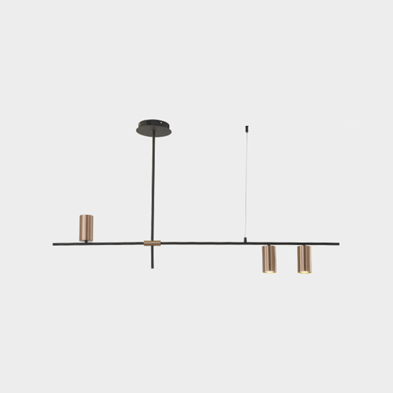 Contemporary Style Cylinder Island Pendants Ideas Metal Island Light Fixtures