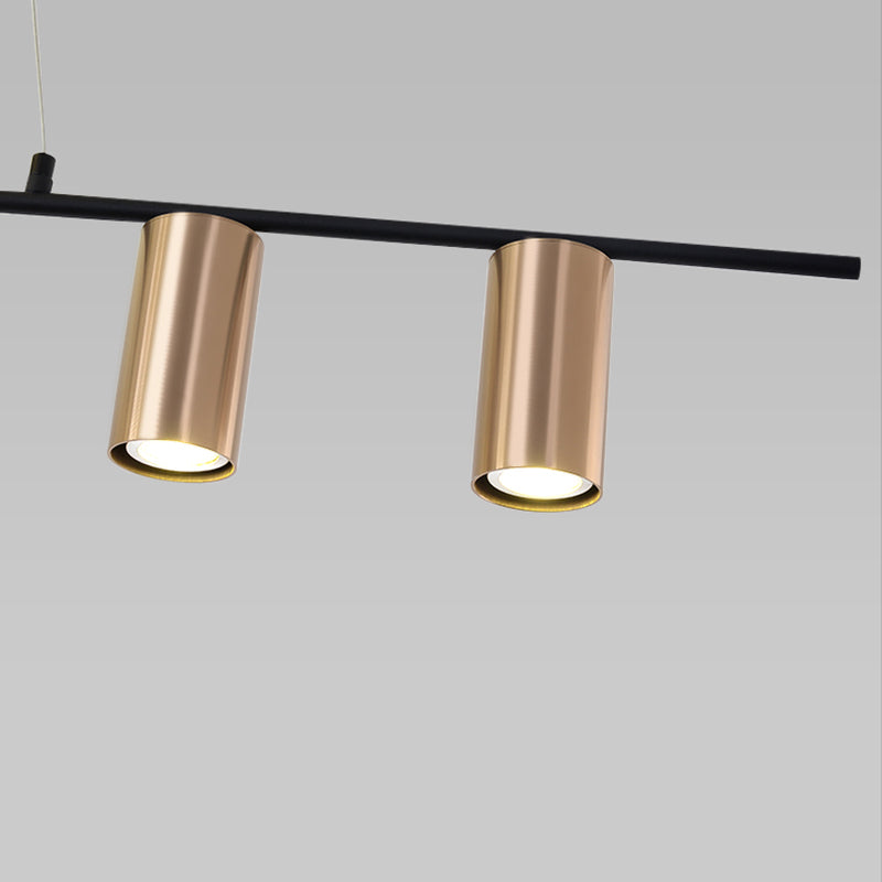 Contemporary Style Cylinder Island Pendants Ideas Metal Island Light Fixtures