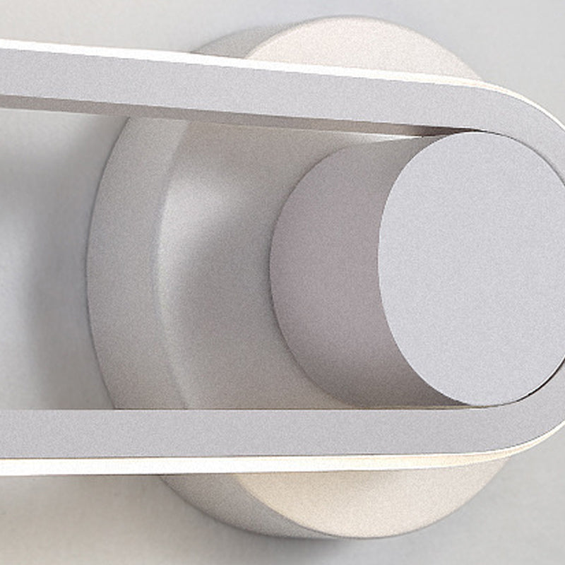 Nordic Style Metal Rotatable Wall Light Oval LED Wall Sconce for Living Room