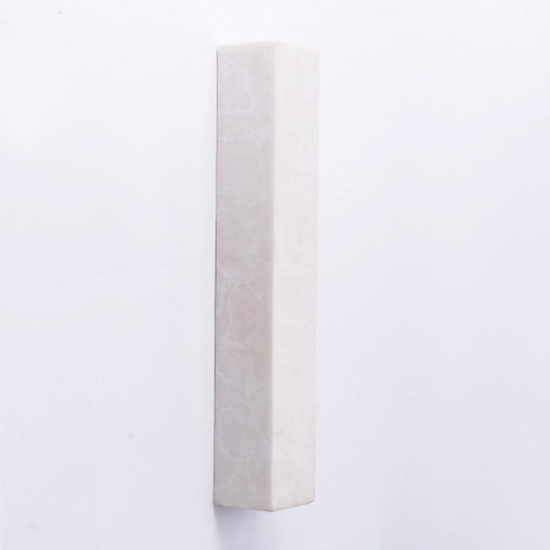 Modern Style Mica Wall Light White Cuboid Shape Wall Sconce for Bedroom
