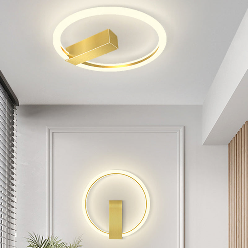 Runde Form Metallwand Licht moderner Stil 1 Lichtwandhalterung Licht