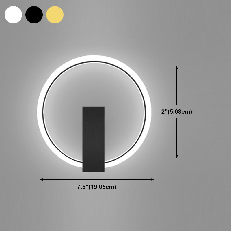 Runde Form Metallwand Licht moderner Stil 1 Lichtwandhalterung Licht