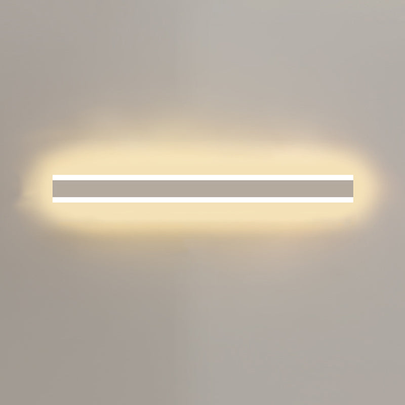 Metal Linear Shape Wall Light Modern Style 1-Light Wall Mounted Light