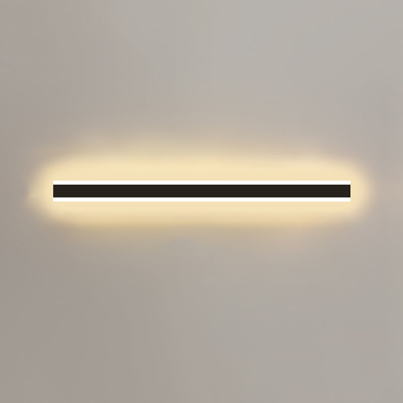 Metal Linear Shape Wall Light Modern Style 1-Light Wall Mounted Light