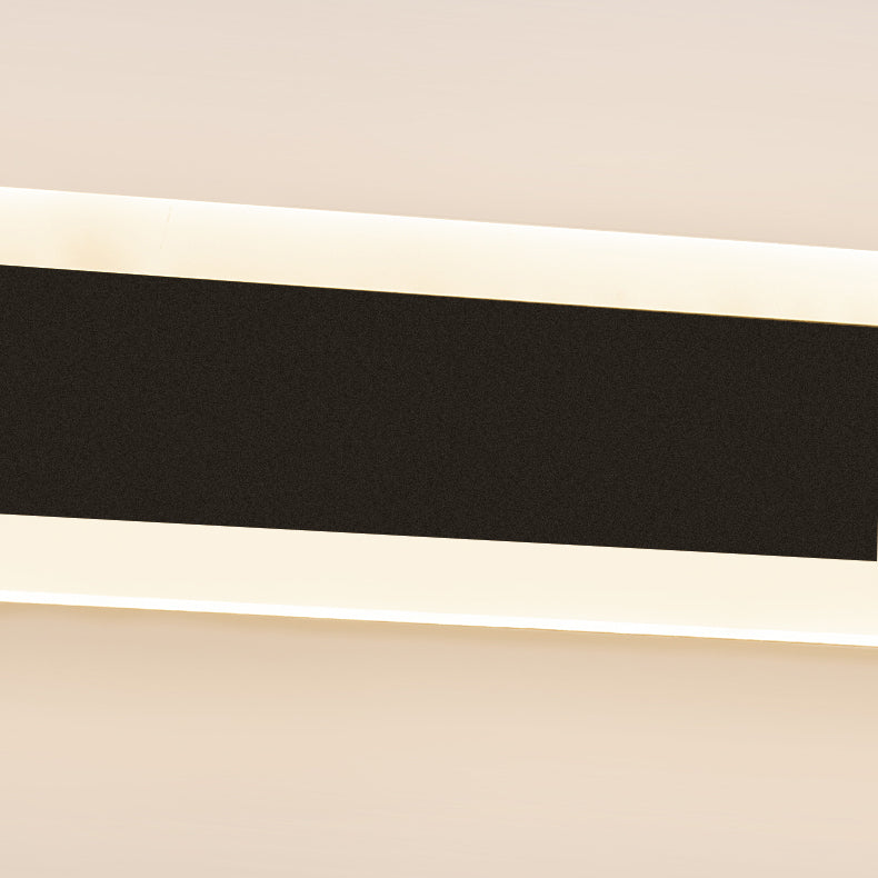 Metal Linear Shape Wall Light Modern Style 1-Light Wall Mounted Light