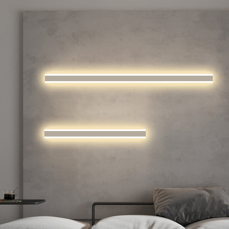 Metal Linear Shape Wall Light Modern Style 1-Light Wall Mounted Light